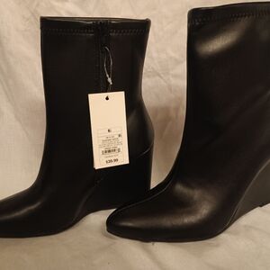 A New Day Women's Jocelyn Wedge Stretch Dress Boots